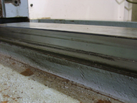 Rebuilding of score ways/Spray weld of Harden Ways