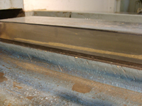 Rebuilding of score ways/Spray weld of Harden Ways